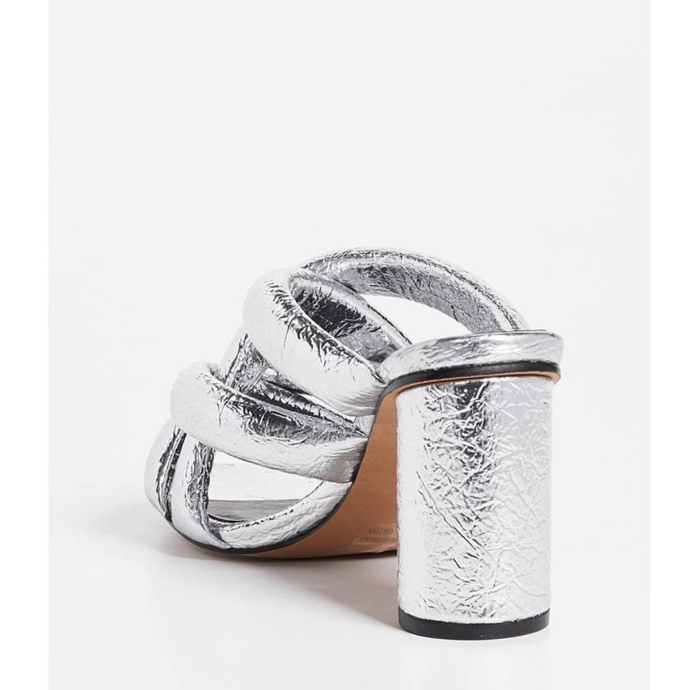 Rebecca Minkoff amandine silver strappy mules - Picture 3 of 8